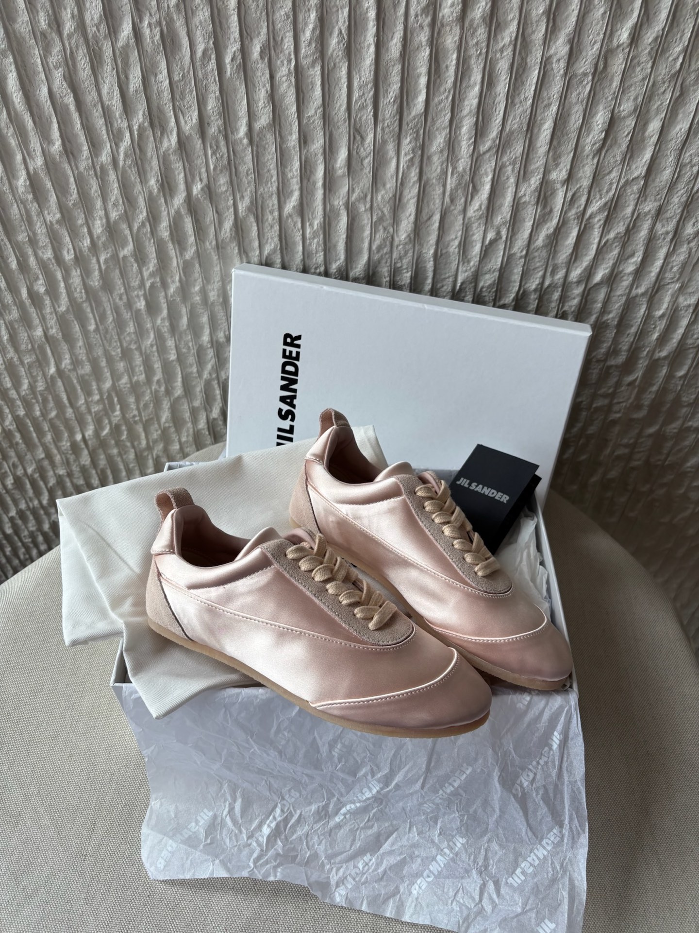 Женские спортивные туфли Jil Sander из атласа