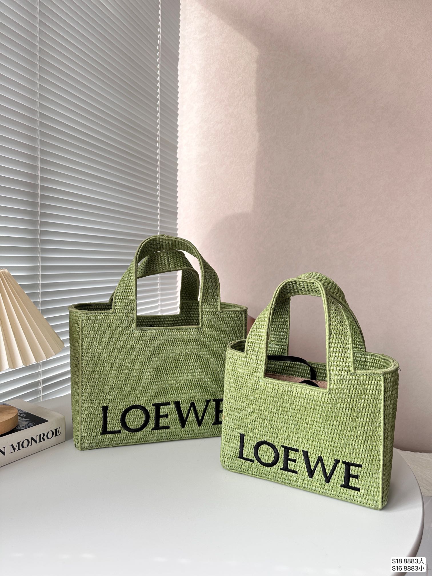 Loewe Tote Bags Weave Straw Woven Summer Collection