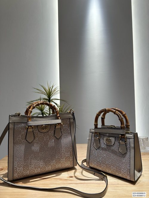 Gucci Diana Bamboo Handle Top Handle Bag,Diamond design, Large and Small 1 Gucci Diana Bamboo Handle Top Handle Bag,Diamond design, Large and Small