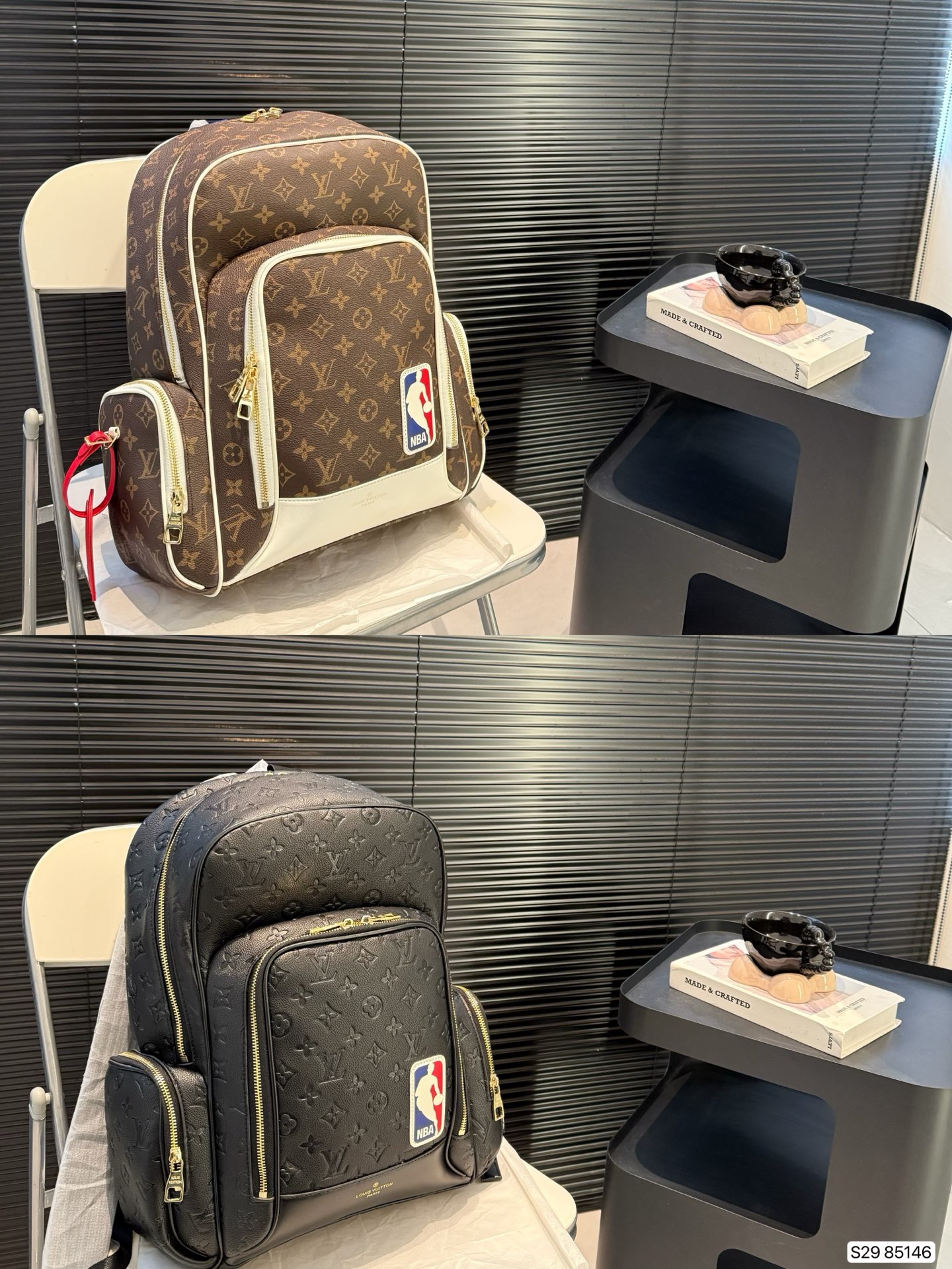 Lo zaino P195 Lv viene spedito in uno stile super resistente e pratico, foderato con logo placcato originale con logo. Questa borsa ha anche una grande capacità per soddisfare tutte le tue esigenze di viaggio una bella dimensione 28 43 Articolo n. 85146