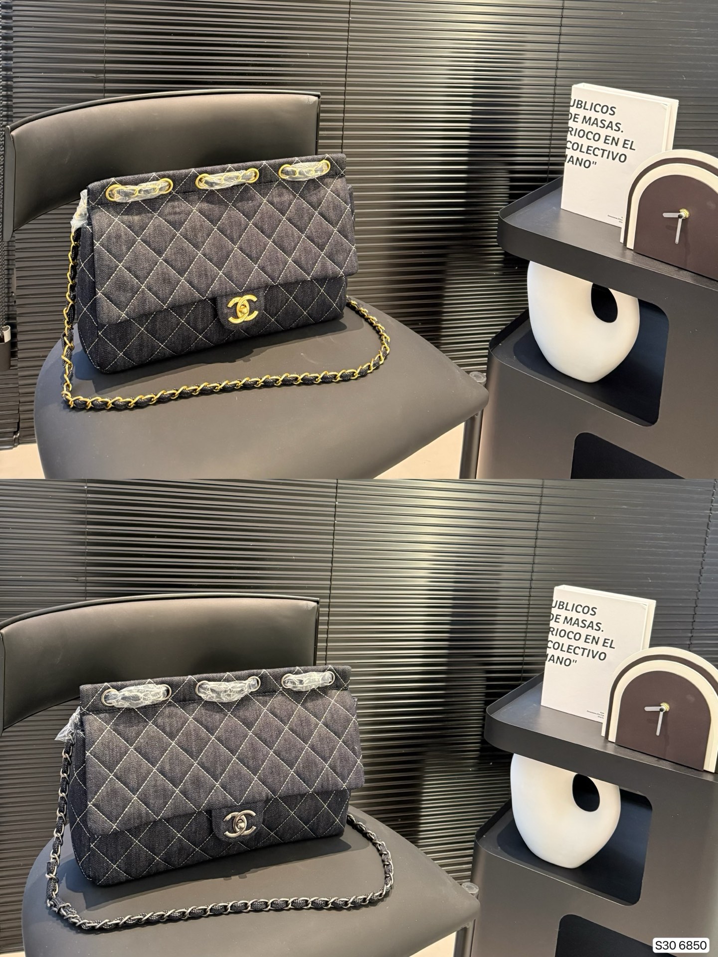 P200 Chanel Denim Chain Bag è semplice e versatile, con un aspetto elevato, la prima scelta per le ragazze alla moda e alla moda quando esci per strada, indispensabile per gli acquisti: 32 23 Numero articolo 6850