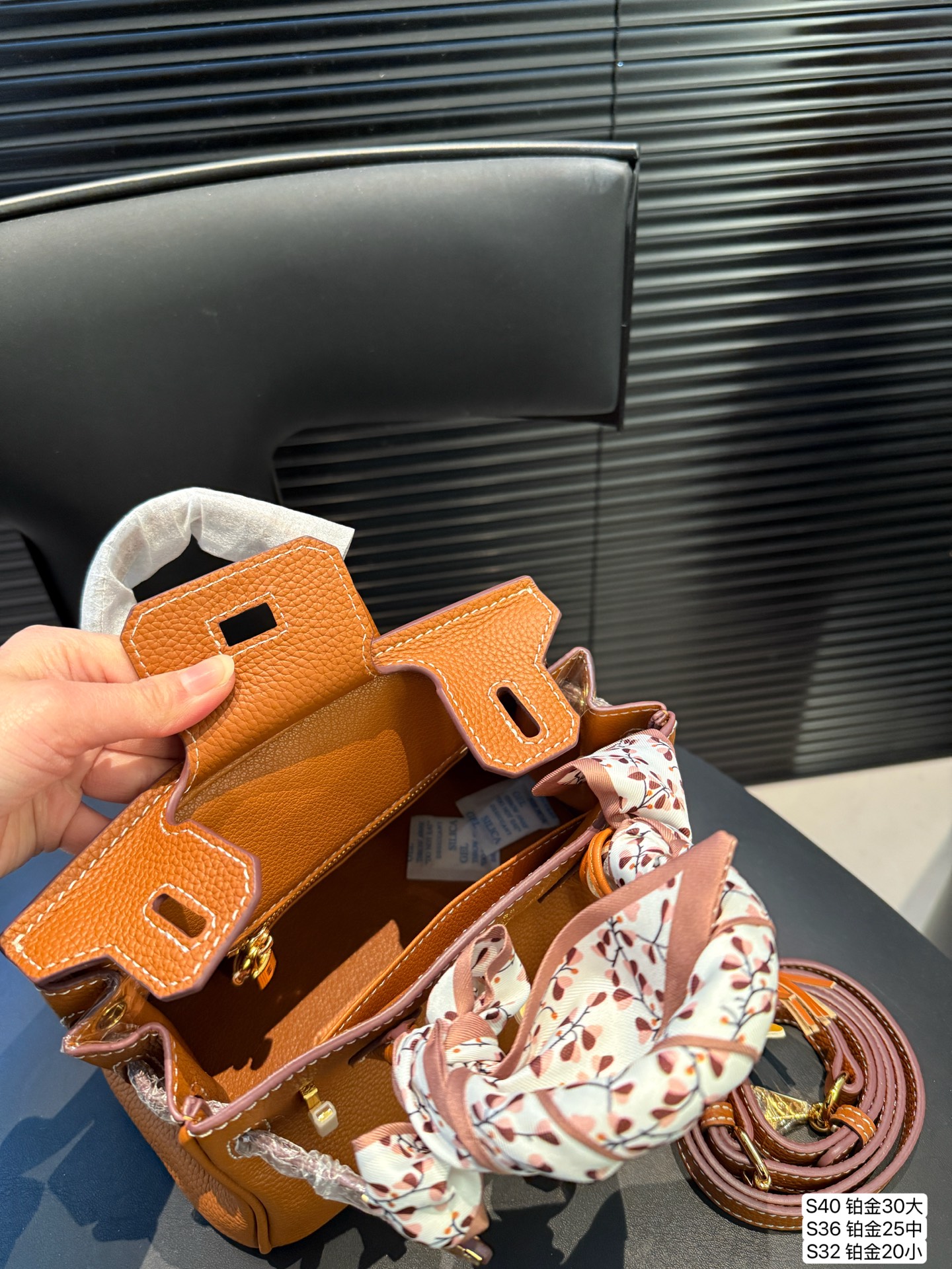 Birkin-Style Genuine Leather Handbag - Iconic Fashion Statement 10 i1740999332165 9056 0 8