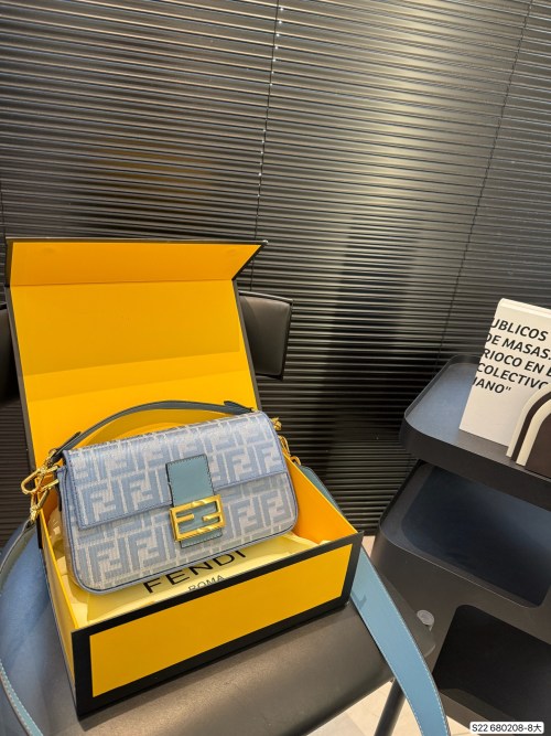 Fendi Baguette Bag with Foldable Box - Retro Underarm Bag 1 Fendi Baguette Bag with Foldable Box - Retro Underarm Bag