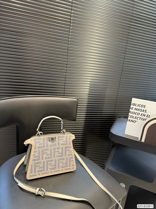 Fendi Baguette Mini Bag with Swarovski Crystals - Iconic Style 1 Fendi Baguette Mini Bag with Swarovski Crystals - Iconic Style