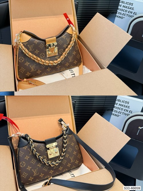 Louis Vuitton Twinny Handbag in Monogram Canvas with Leather Trim 1 Louis Vuitton Twinny Handbag in Monogram Canvas with Leather Trim