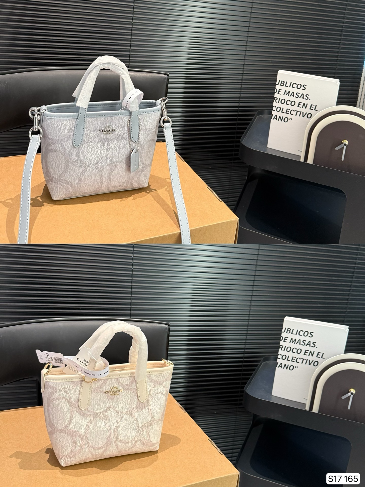Con caja plegable. Coach tote bag, cesta. Se puede llevar de mano o en bandolera. ¡Adecuado para todas las ed…