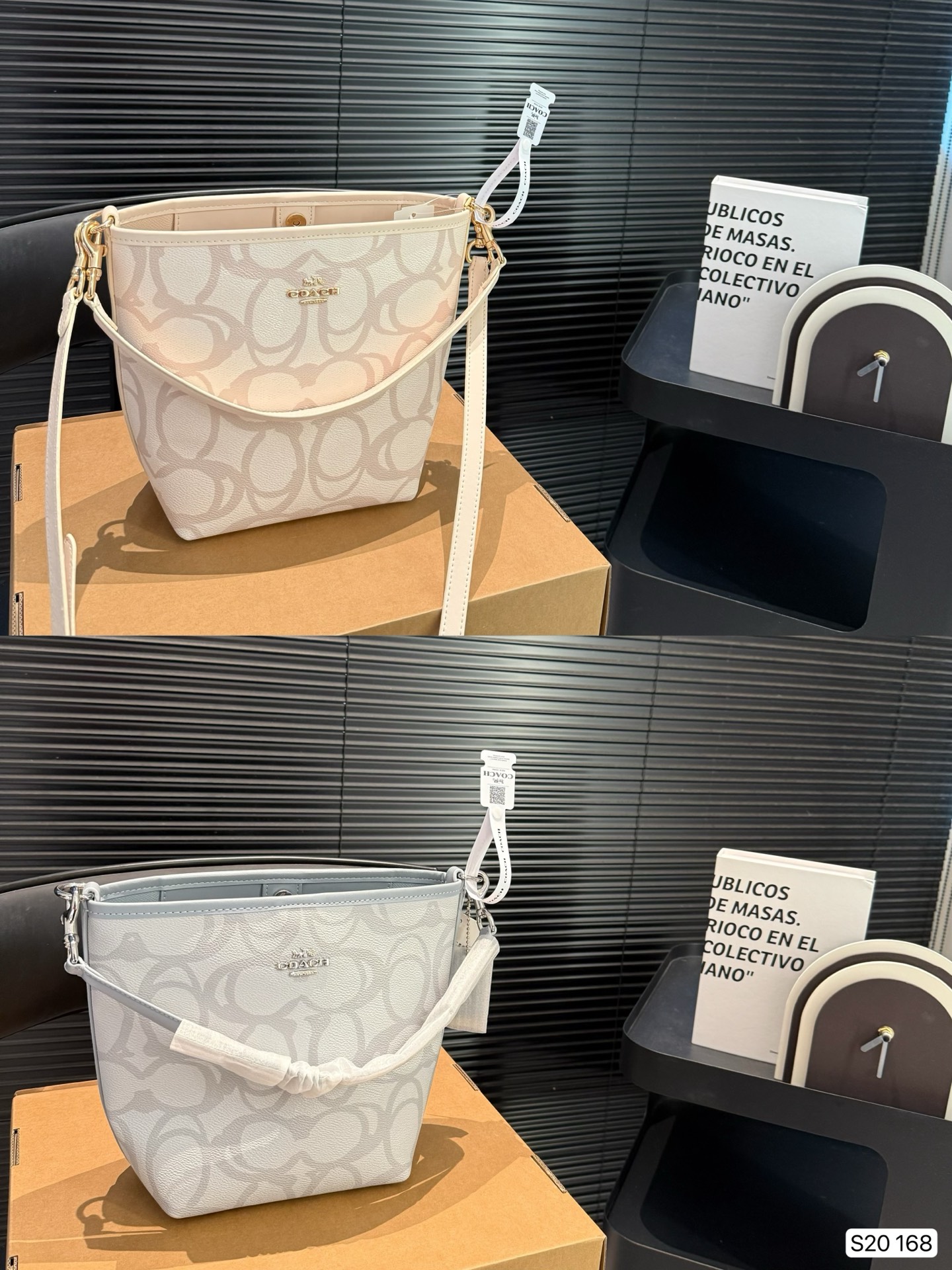 Con caja plegable. Coach tote bag, cesta. Se puede llevar de mano o en bandolera. ¡Adecuado para todas las edades! Tama…
