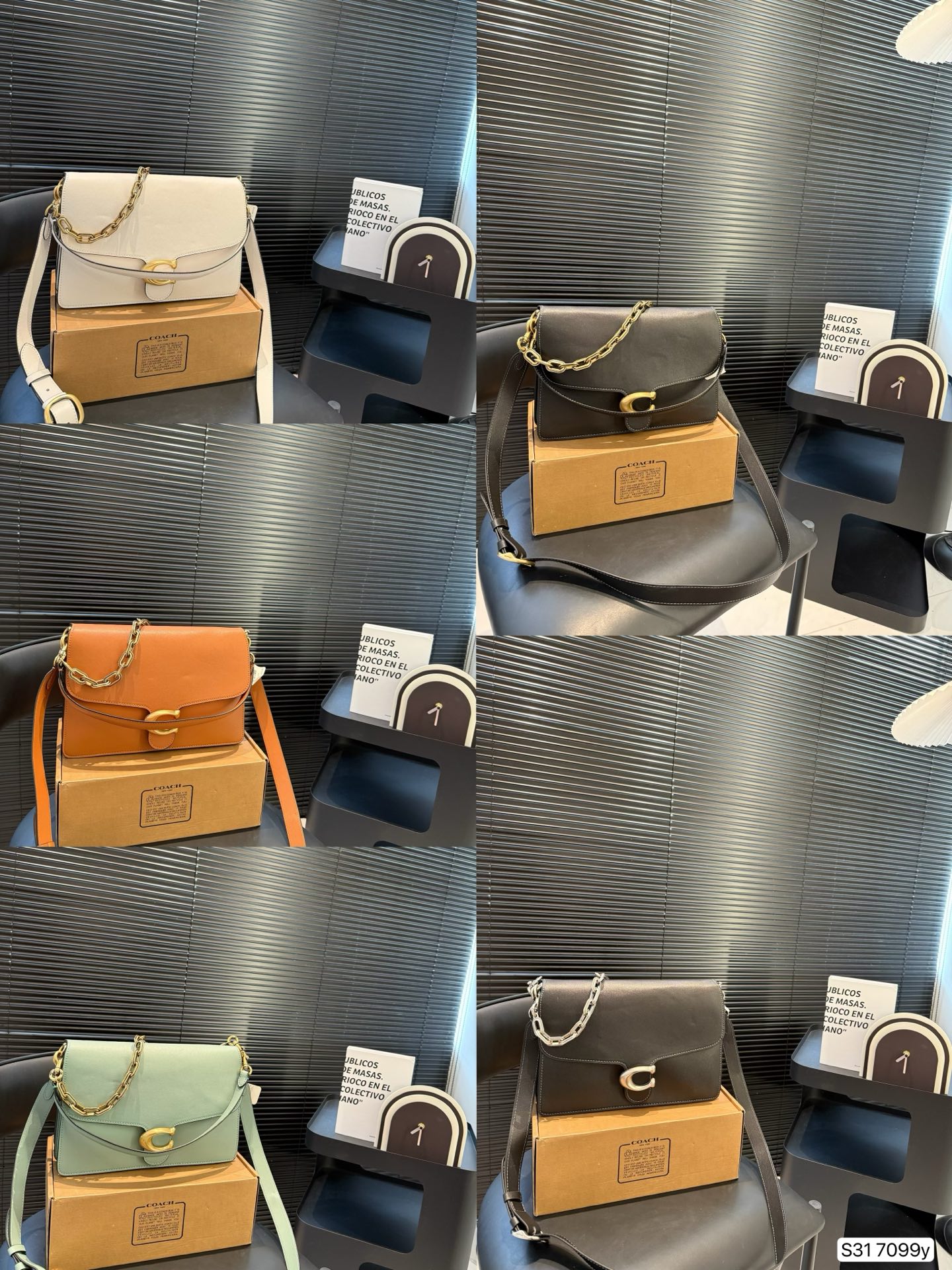 Con caja Coach de axila, ¡Coach vuelve a hacer de las suyas! ¡A la vez genial, elegante y práctico! El nuevo Chain Tabb…