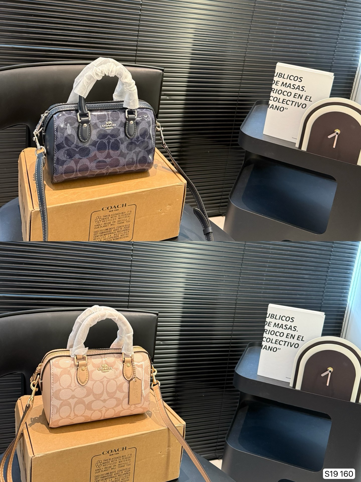Con caja Coach｜mini Rowan nuevo, original Coach, bolso almohada, herrajes YKK originales con tela fina, artesanía perfe…