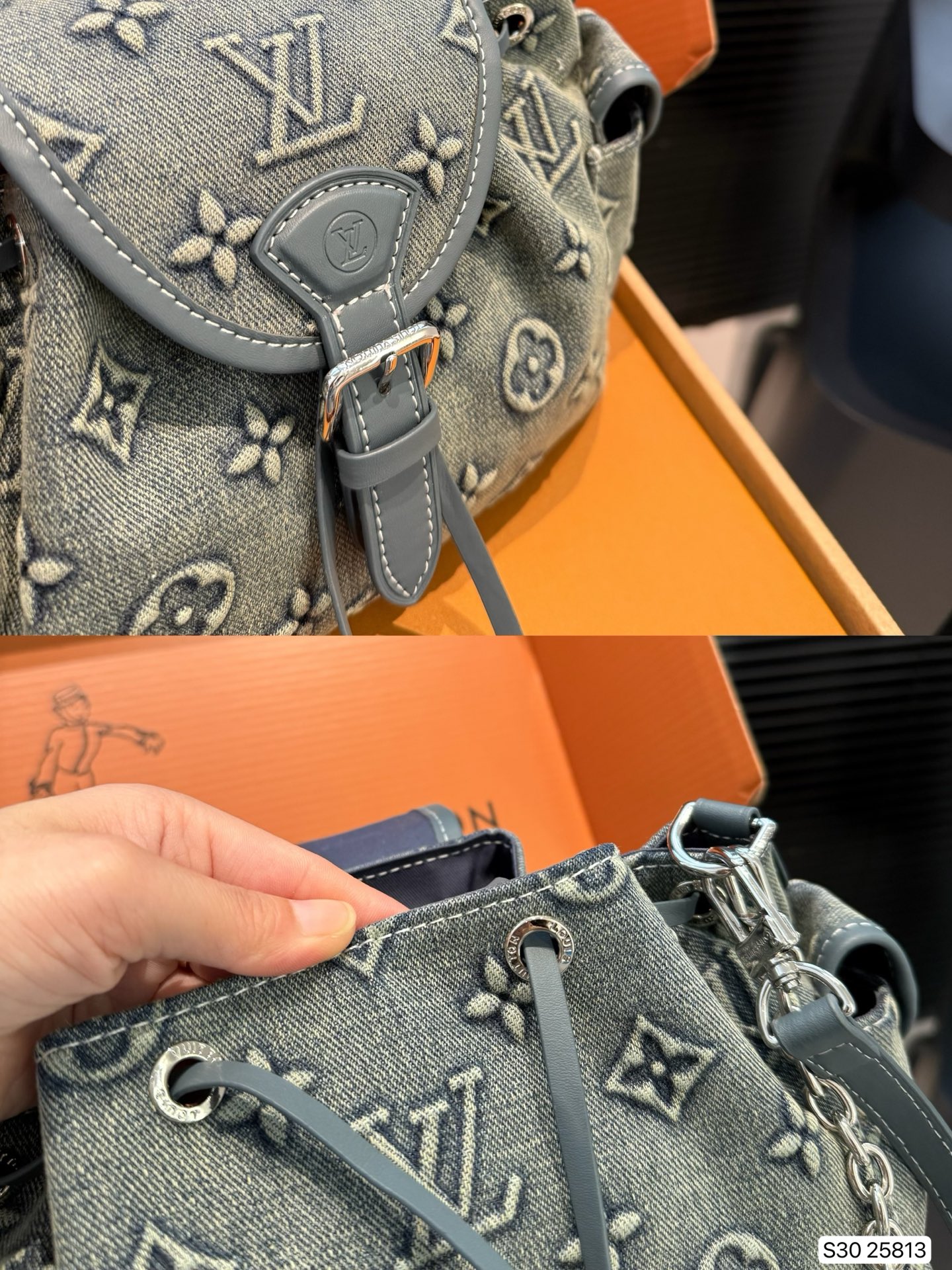 💰250 配折叠盒子 LV2025秋冬系列巴黎时装周--这一季的Louis Vuitton真的让人心动，既有秀场上的艺术感，又有日常实穿的单品，完全满足了不同场合的需求! 老花款永远都是时尚界的经典之王！
尺寸：22.5 17 货号25813