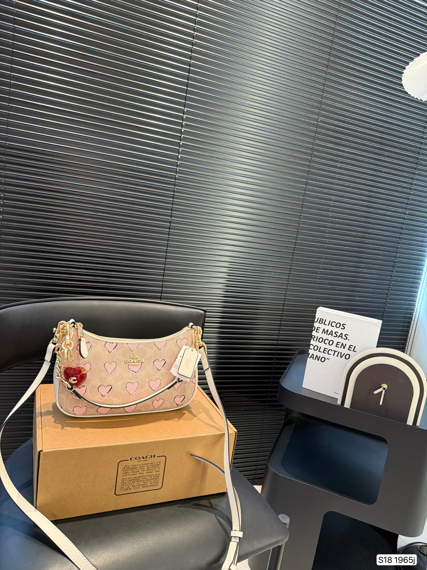 Con caja de avión, COACH Coach original, serie retro - accesorio versátil, tela original, piel súper suave, t…