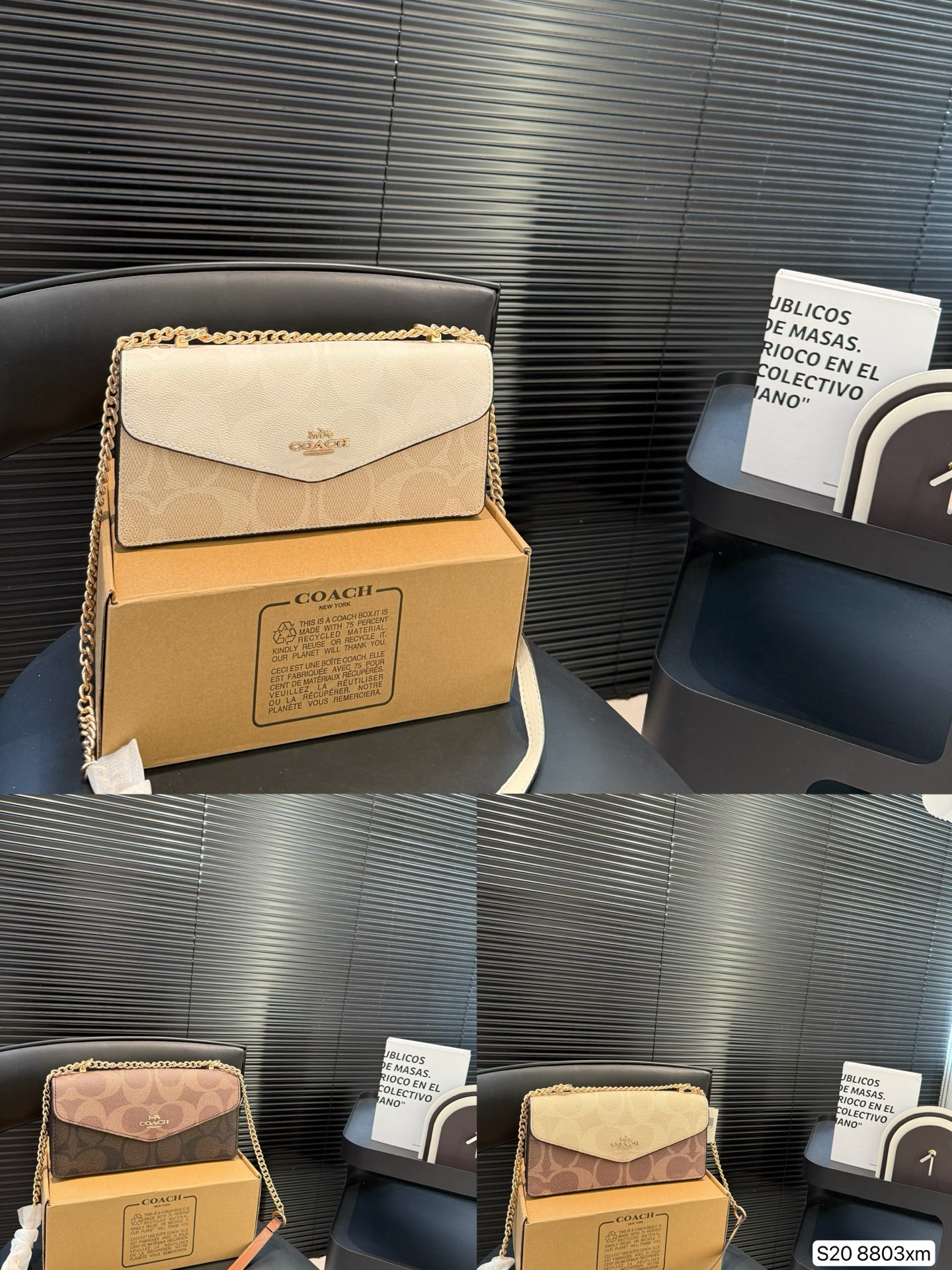 Con caja, Coach sobre Coach | bolso de cadena increíble, preguntado hasta la saciedad. ¡Estos bolsos de Coach…