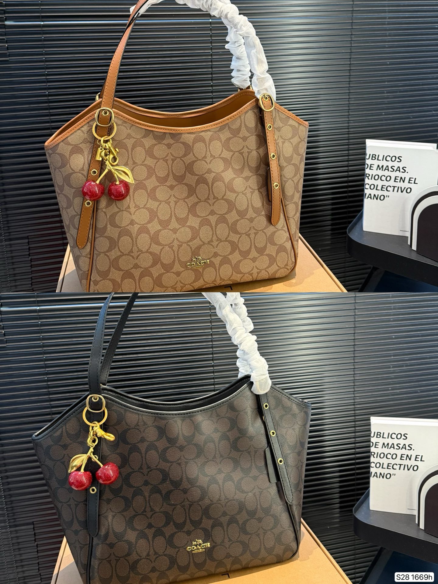 P285 With Box, Practical Commuter Bag, Mommy Bag, Autumn And Winter Tote Bag | Coach Coach Tote Bag. It Feels Soft And Textured. The Shoulder Strap Is Adjustable And It Is Good To Carry On One Shoulder. It Is Very Autumn And Winter. The Capacity Is Also Very Good. Size 31 25. Item No. 1669