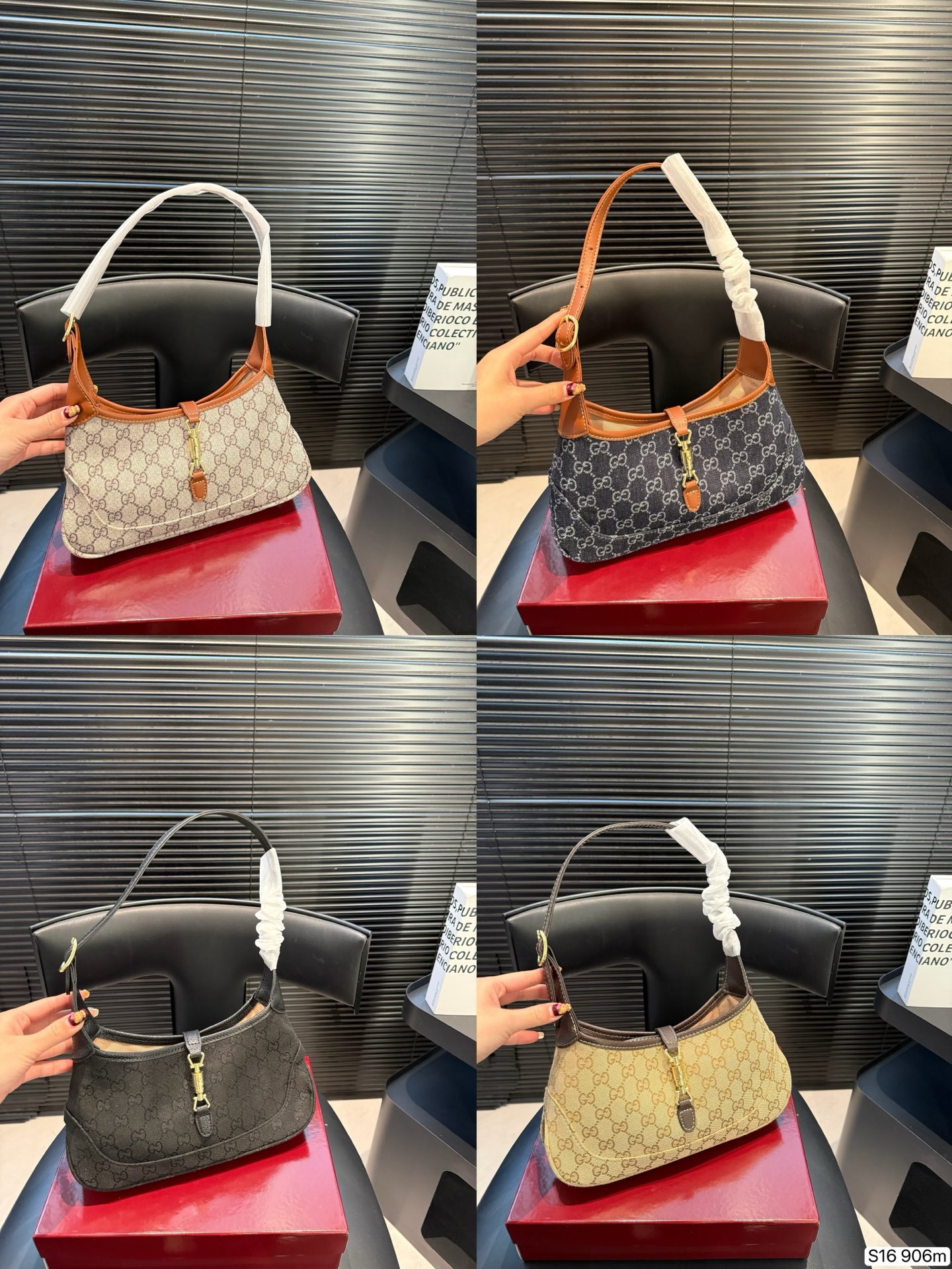 P195 With Box Kuqi Jackie1961 | Jackie Notte Series Mini Handbags Are The Originator Of Armpit Bags | The Whole Body Design Is Full Of Modern Retro Flavor | Size 27 14 Item No. 906