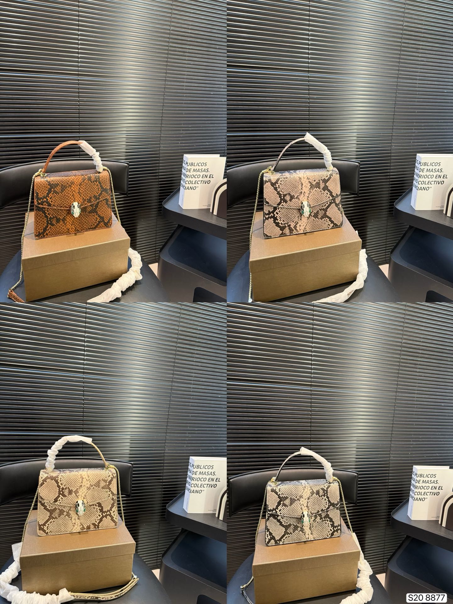 P160 con caja, este bolso de hombro de la serie Serpenti Forever de BVLGARI, digno del mismo modelo que usan …