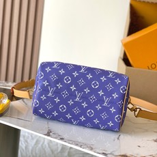 【特级MB163c芯片版原厂皮】 本款 Speedy Bandouliere 25 手袋 型号:M11562风信紫色 【特级MB163c芯片版原厂皮】 本款 Speedy Bandouliere 25 手袋 型号:M11562风信紫色