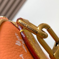 【特级MB163c芯片版原厂皮】 本款 Speedy Bandouliere 25 手袋 型号:M13912香橙色 材 【特级MB163c芯片版原厂皮】 本款 Speedy Bandouliere 25 手袋 型号:M13912香橙色 材