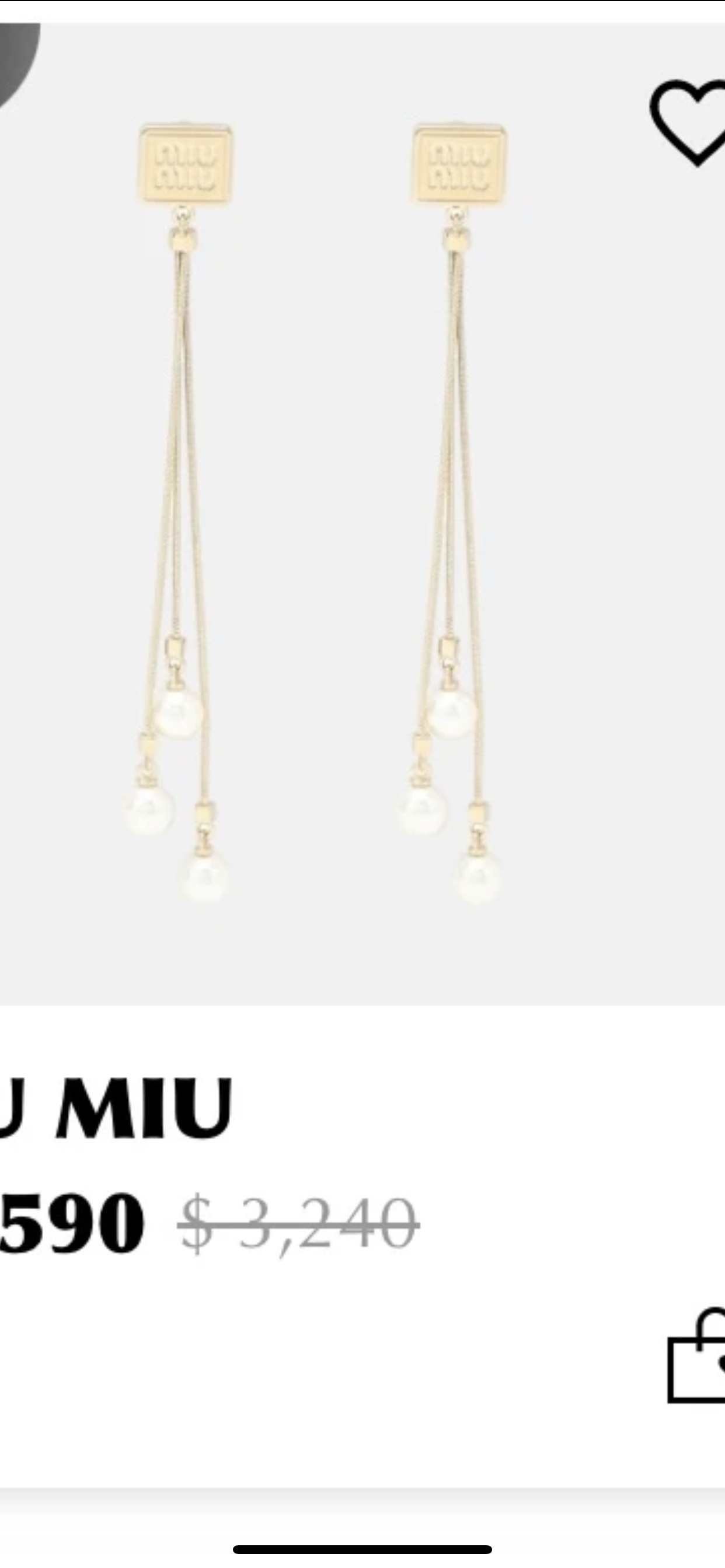 미우미우 목걸이 61216 Miu Miu Necklace 이미지 2