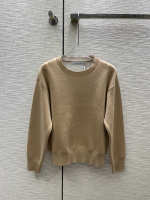 Dior Clothing Sweatshirts White Knitting Fall/Winter Collection Long Sleeve