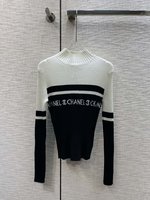Chanel Clothing Knit Sweater Knitting Spring Collection Long Sleeve
