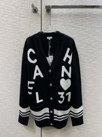 Chanel Clothing Cardigans 2023 Perfect Replica Designer
 Wool Spring Collection Fashion Casual