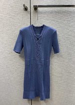 Outlet 1:1 Replica
 Balmain Clothing Dresses White Knitting Spring Collection