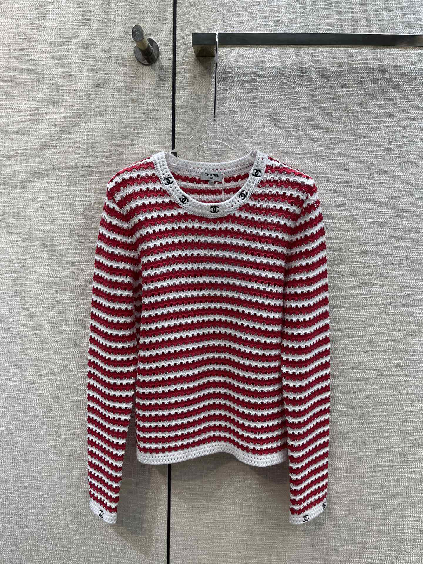 Chanel Clothing Sweatshirts Sell Online Luxury Designer
 Red White Embroidery Spring Collection