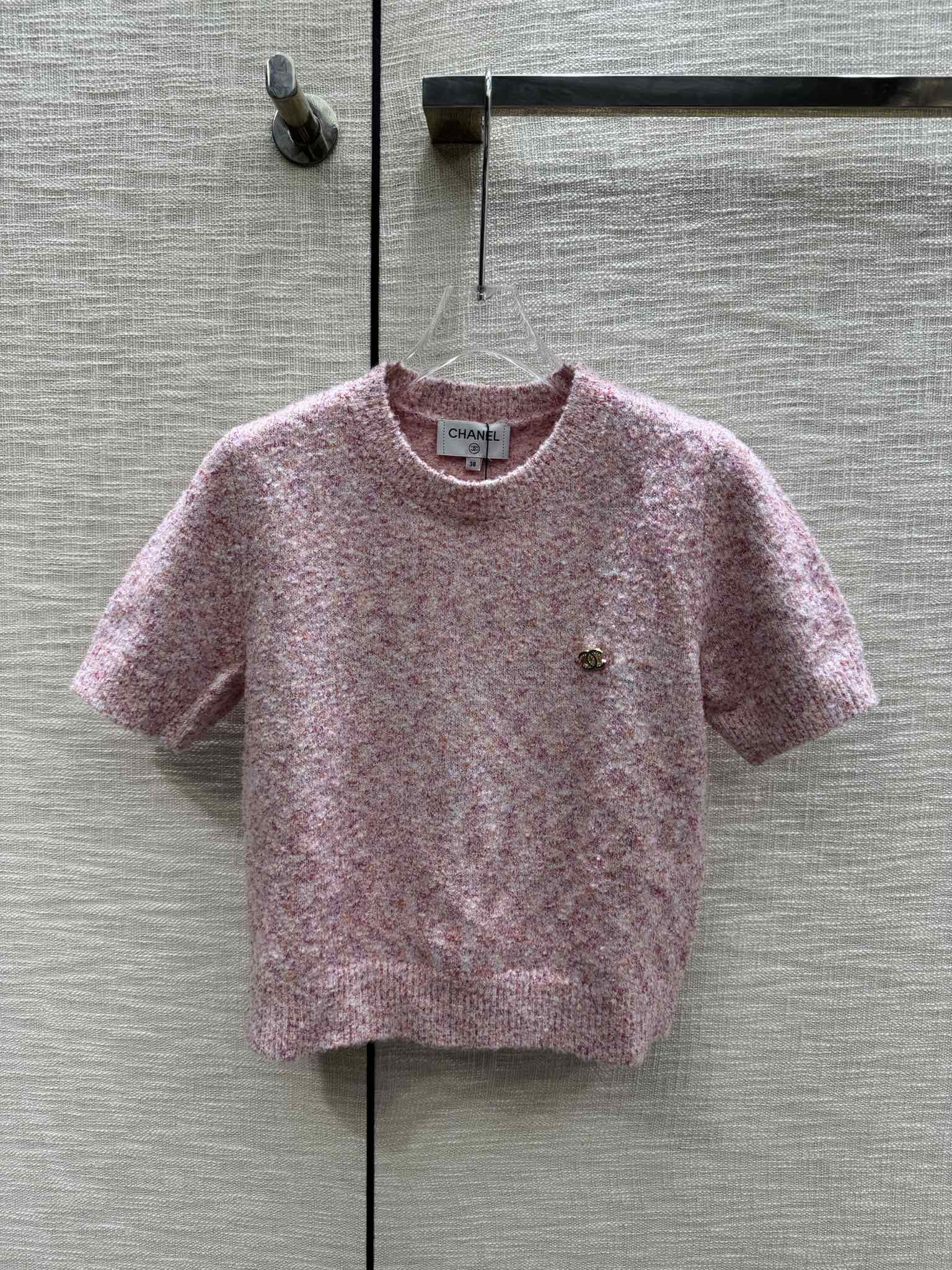 Chanel Clothing T-Shirt First Top
 Knitting Spring Collection Short Sleeve