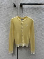 Chanel Clothing Cardigans Designer High Replica
 Knitting Spring Collection