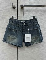 Chanel Clothing Jeans Shorts Cotton Spring Collection