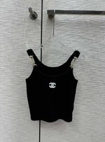 Chanel Replicas
 Clothing Tank Tops&Camis Knitting Spring Collection Chains