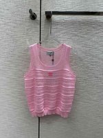 Chanel Clothing Tank Tops&Camis Openwork Knitting Spring/Summer Collection