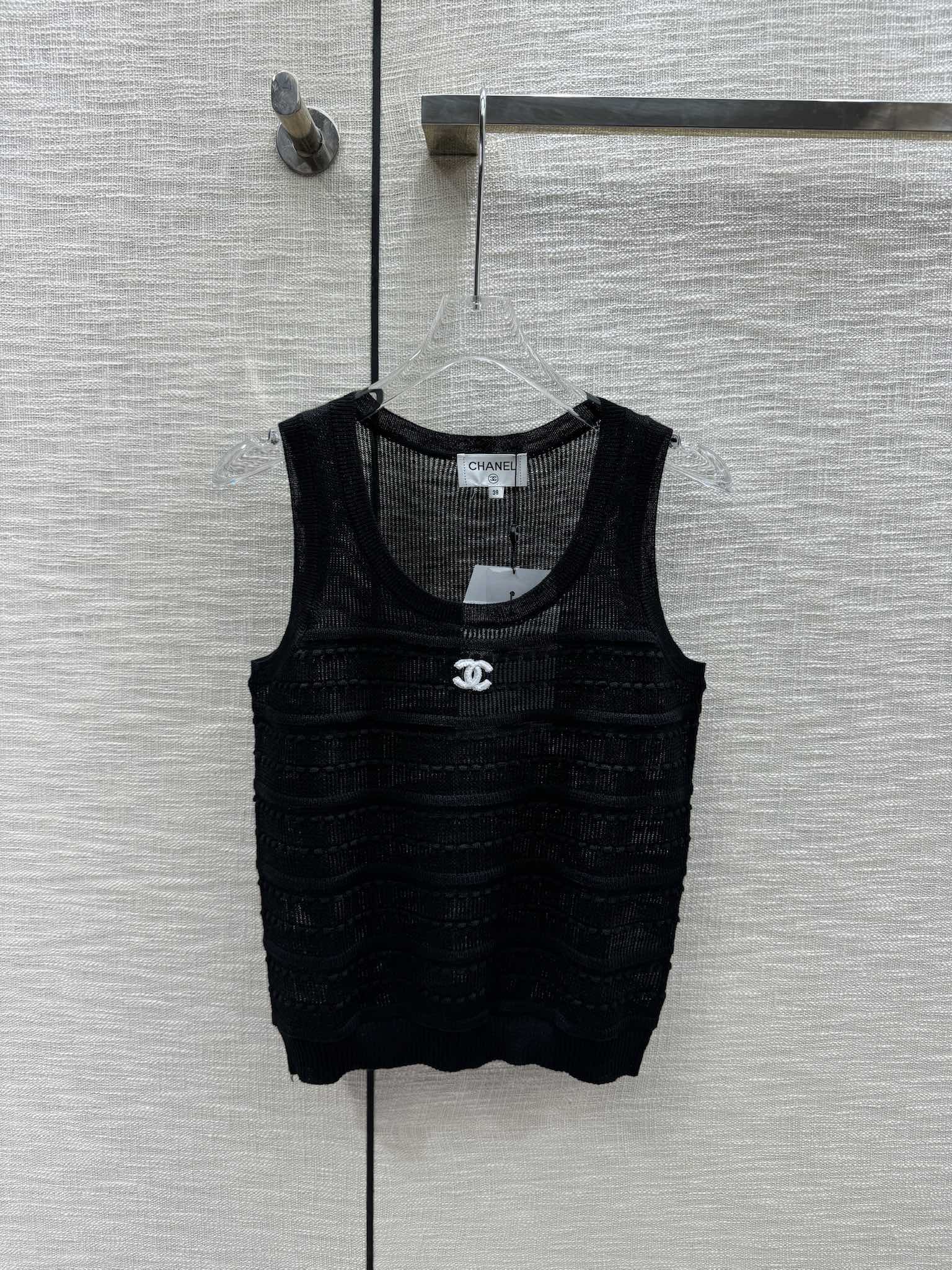 Chanel Clothing Tank Tops&Camis Openwork Knitting Spring/Summer Collection