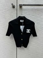 Perfect Quality Designer Replica
 Chanel Clothing Cardigans Knit Sweater Polo Knitting Spring Collection