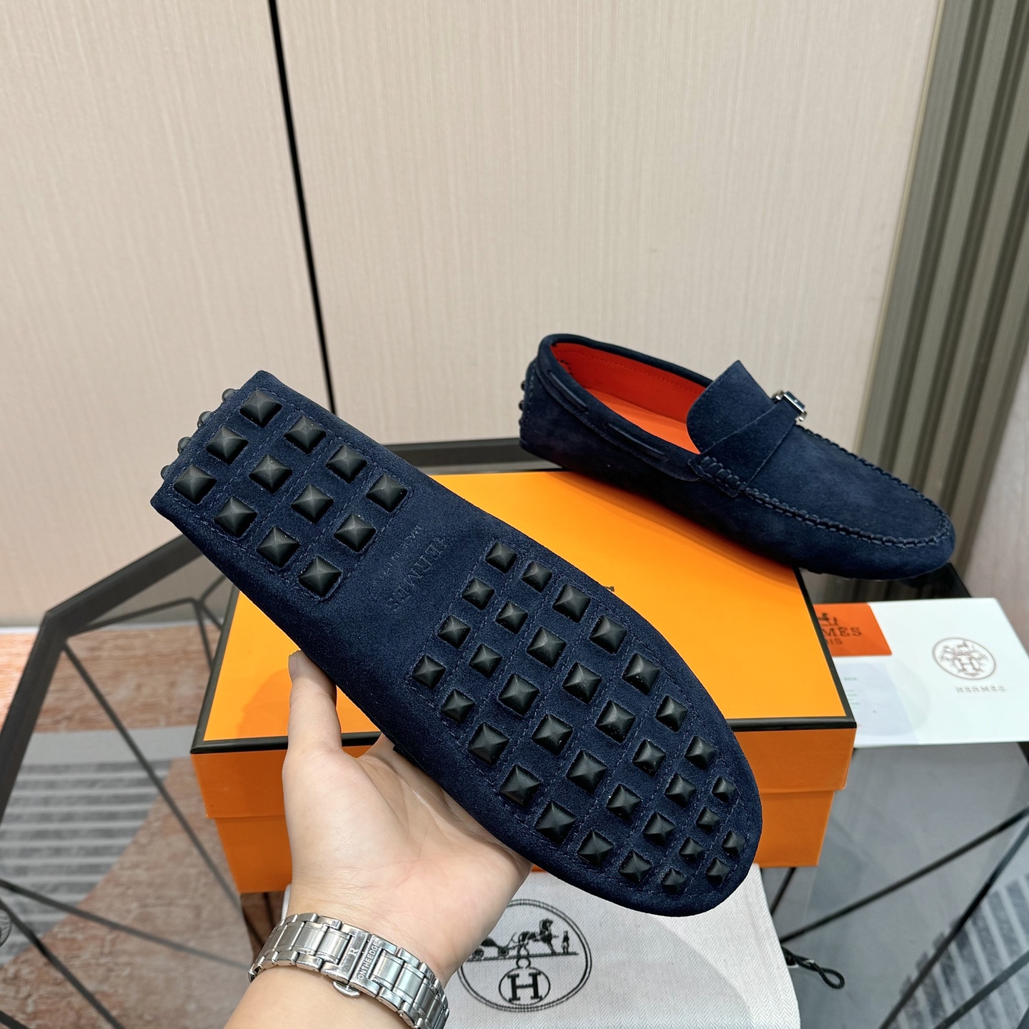Classic Men's Suede Loafers with Leather Lining, Comfortable Slip-Ons, Size 38-44 10 i1741172210939 1869 0 8