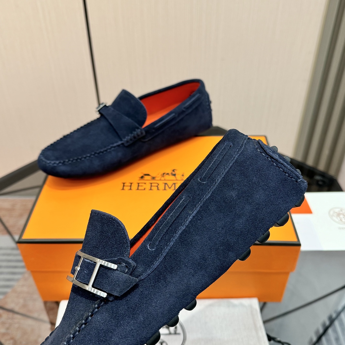 Classic Men's Suede Loafers with Leather Lining, Comfortable Slip-Ons, Size 38-44 5 i1741172210939 7103 0 3
