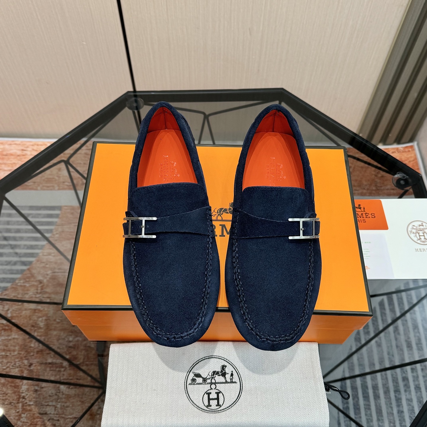 Classic Men's Suede Loafers with Leather Lining, Comfortable Slip-Ons, Size 38-44 4 i1741172213657 5404 0 2