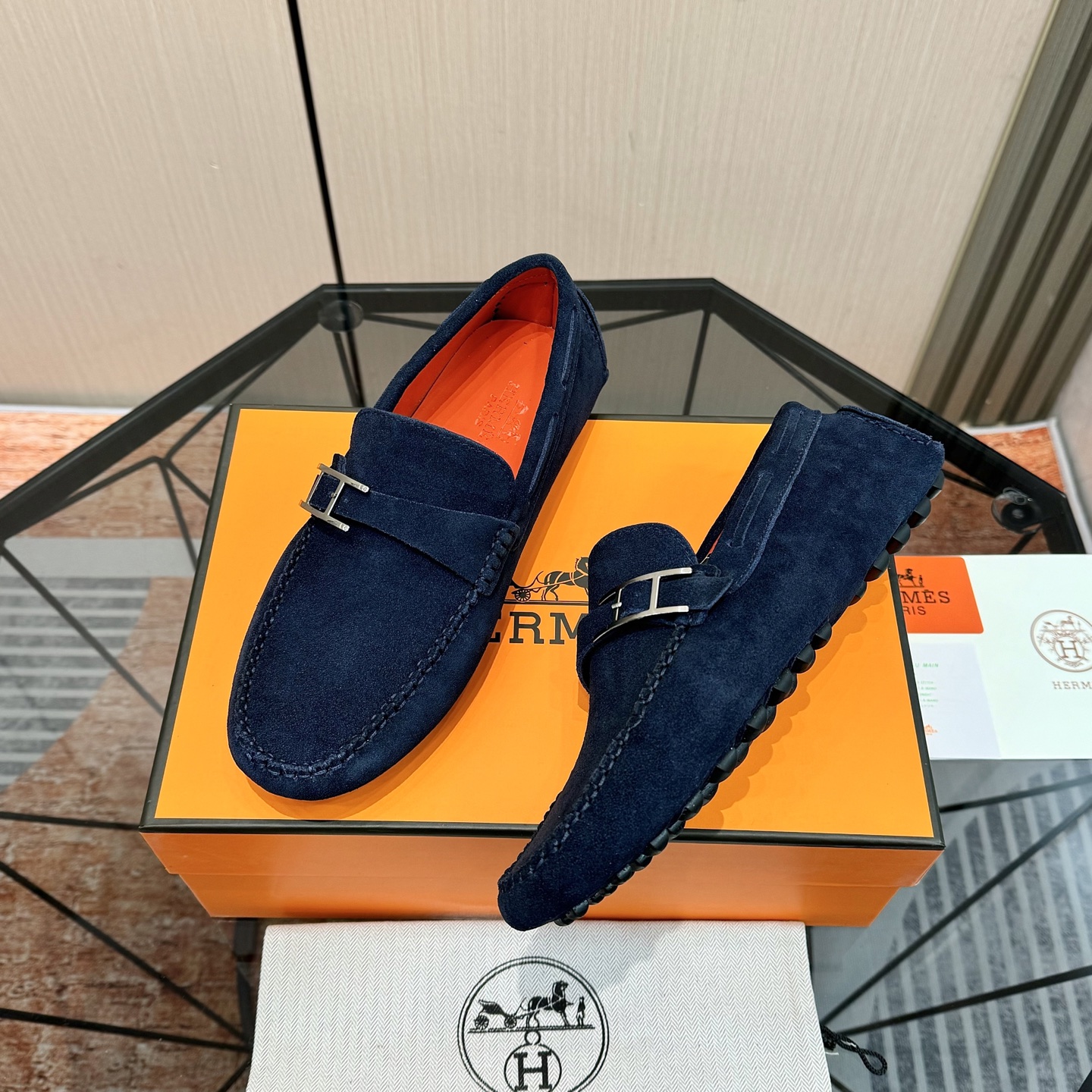 Classic Men's Suede Loafers with Leather Lining, Comfortable Slip-Ons, Size 38-44 6 i1741172213664 852 0 4