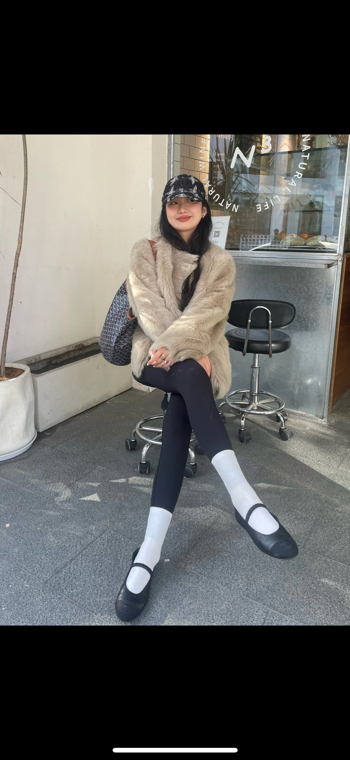 NO:232938,Black can never be wrong!  Xiaoxiang double C rubber round toe flat ballet shoes, ballet shoes19860909黑色永远不会错！ 小香双C橡筋款圆头平底芭蕾舞鞋,芭蕾舞鞋,Women's Shoes