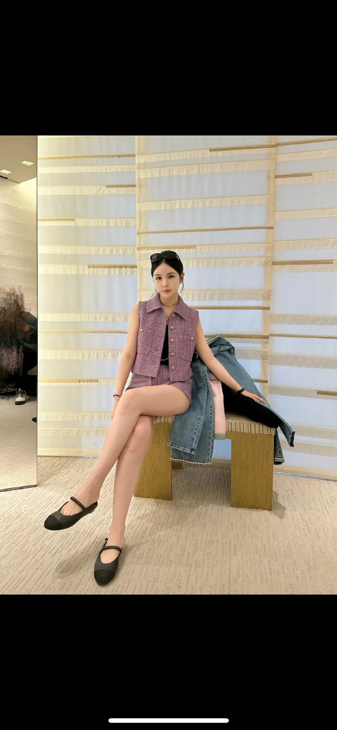 NO:232950,All-match classic black, Xiaoxiang double C rubber round toe flat ballet shoes, ballet shoes19860909百搭万年经典黑色 小香双C橡筋款圆头平底芭蕾舞鞋,芭蕾舞鞋,Women's Shoes