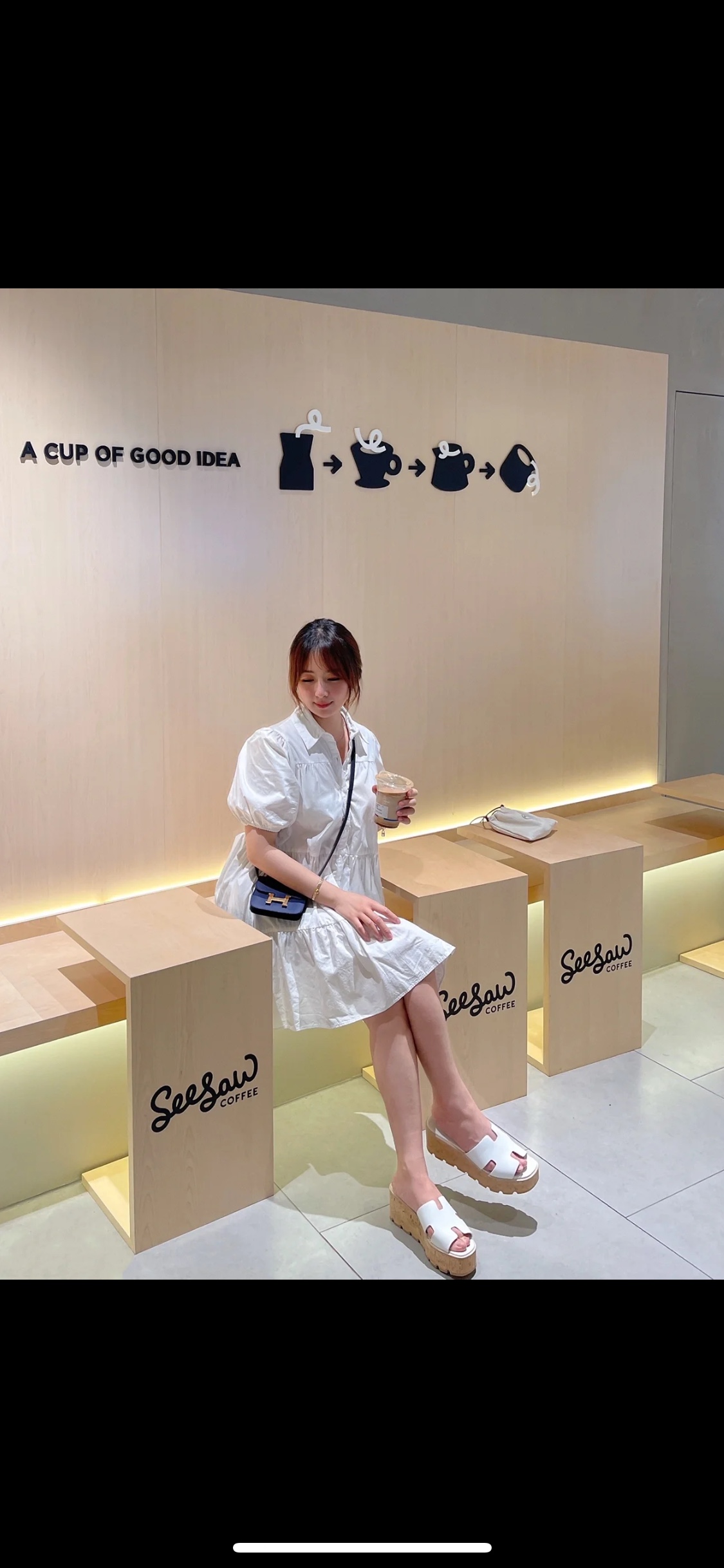 NO:253354,Super beautiful vacation style white H home thick-soled H Eze30 sponge cake slippers ~ Super high-end and easy to wear classic styles, slippers, slippers19860909超美的度假风白色 H家厚底H Eze30松糕拖鞋~超级显高又好穿的经典款,拖鞋,slippers,Women's Shoes