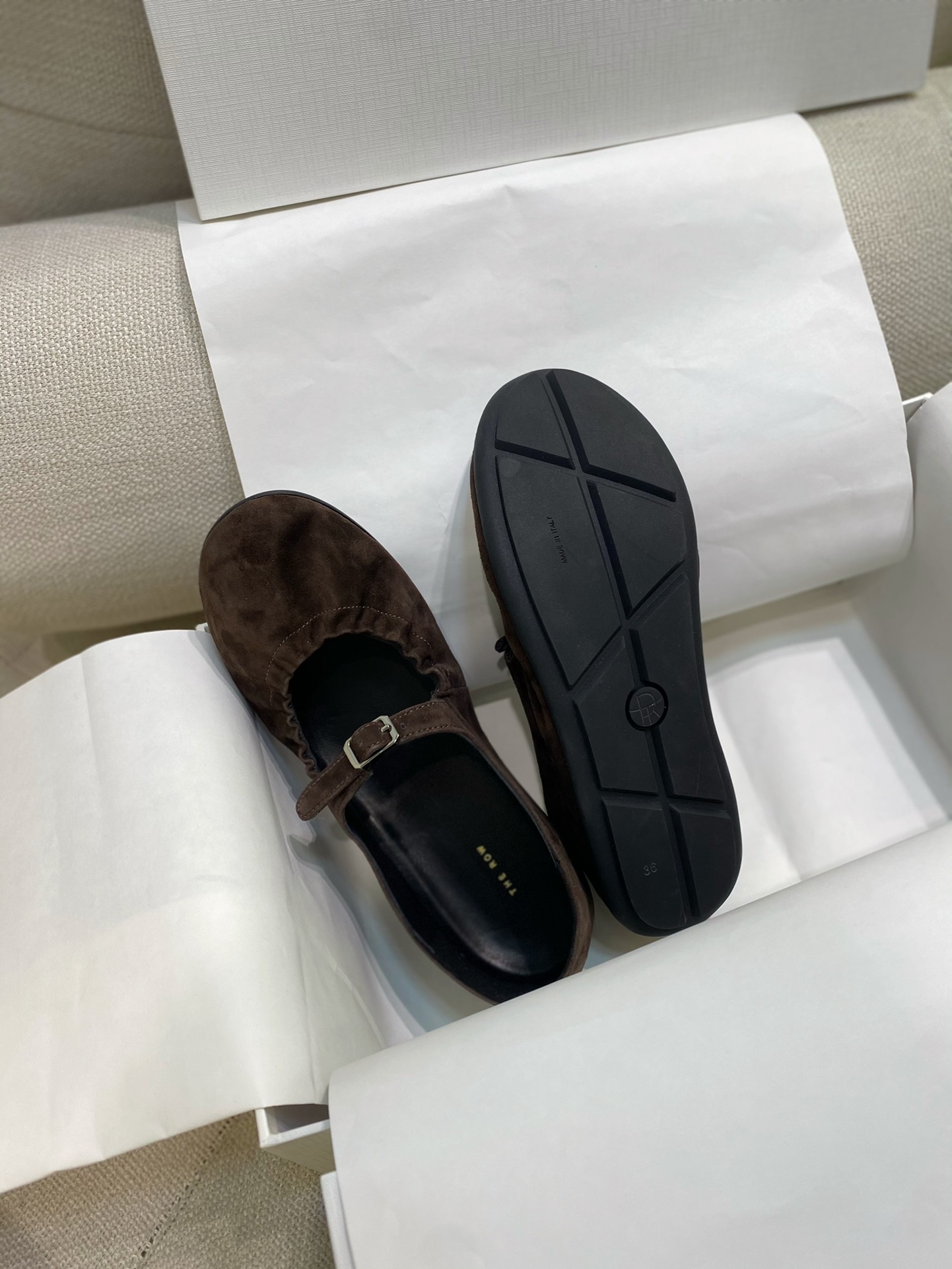 The Row Scarpe Monostrato Cuoio genuino Gomma Pelle di pecora Collezione Primavera/Estate Fashion Casual 10 i1735652024 168 6