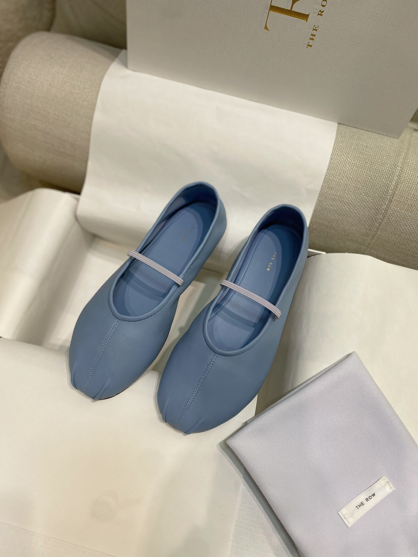 The Row Scarpe Basse Scarpe Monostrato Blu Collezione Primavera/Estate 1 The Row Scarpe Basse Scarpe Monostrato Blu Collezione Primavera/Estate