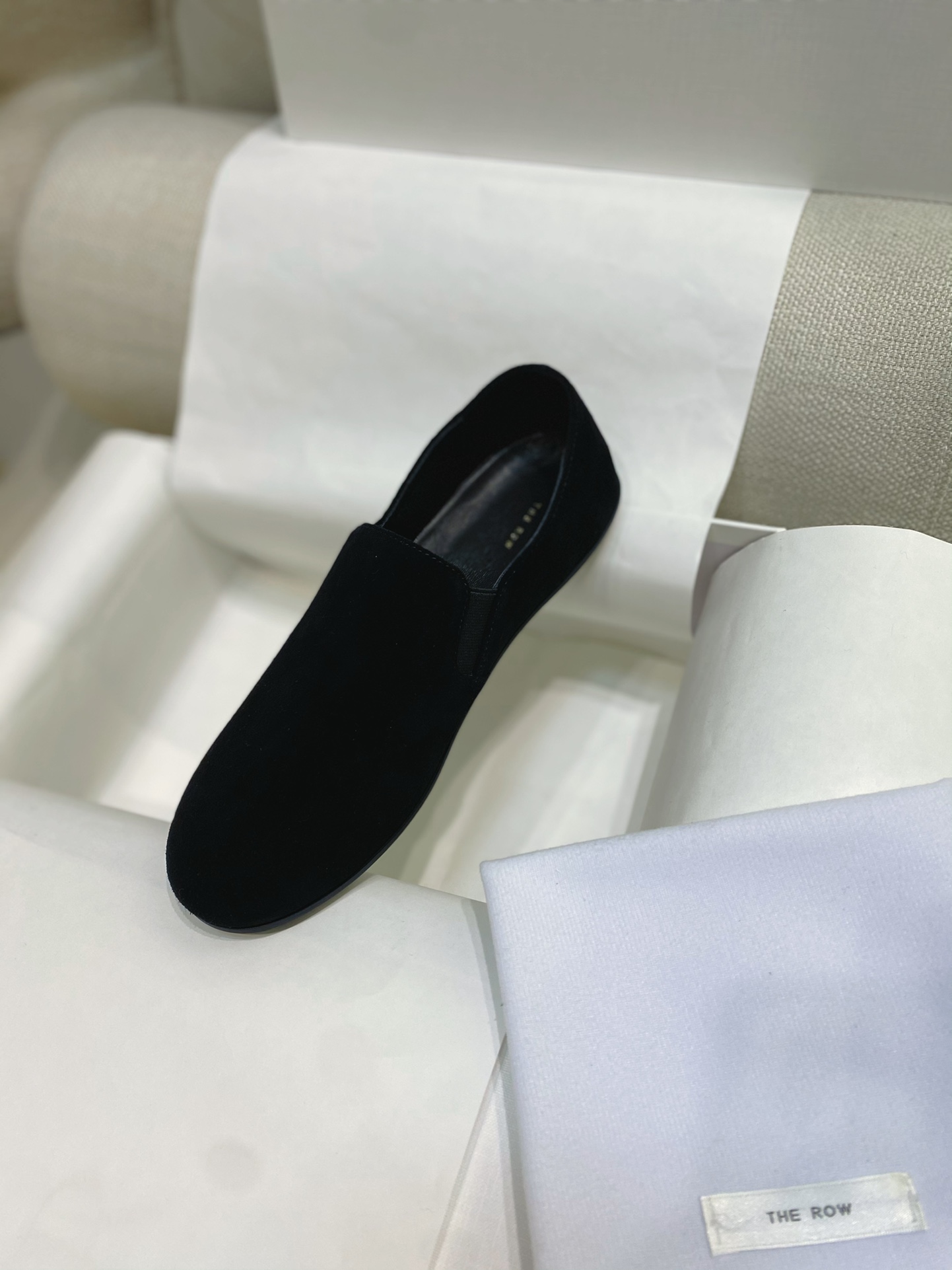 The Row Scarpe Loafer Scarpe Monostrato Replica AAA+ Stampa Gomma Pelle di pecora Collezione Primavera/Estate Vintage 4 i1735732243 2967 2