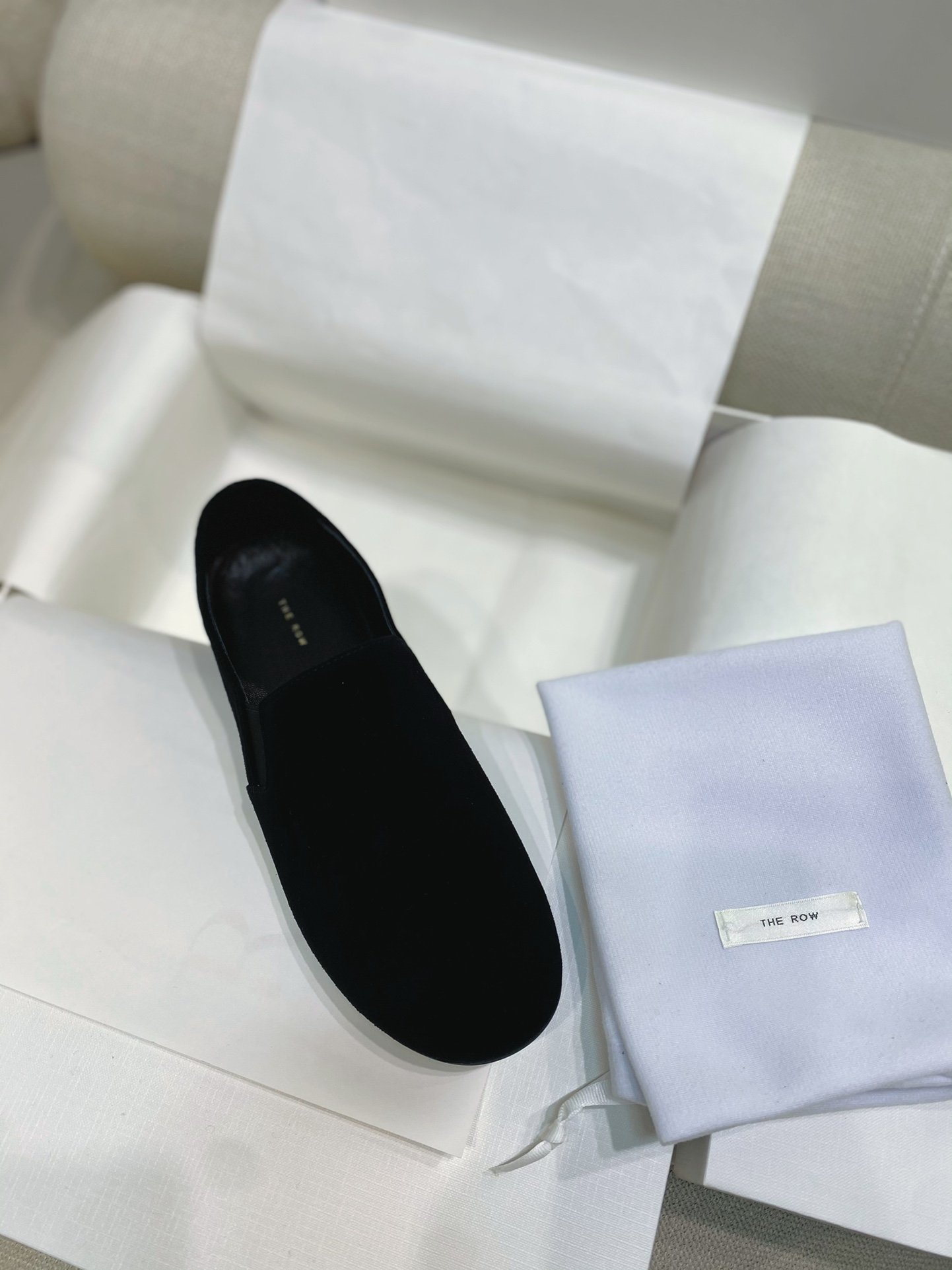 The Row Scarpe Loafer Scarpe Monostrato Replica AAA+ Stampa Gomma Pelle di pecora Collezione Primavera/Estate Vintage 7 i1735732243 6861 1