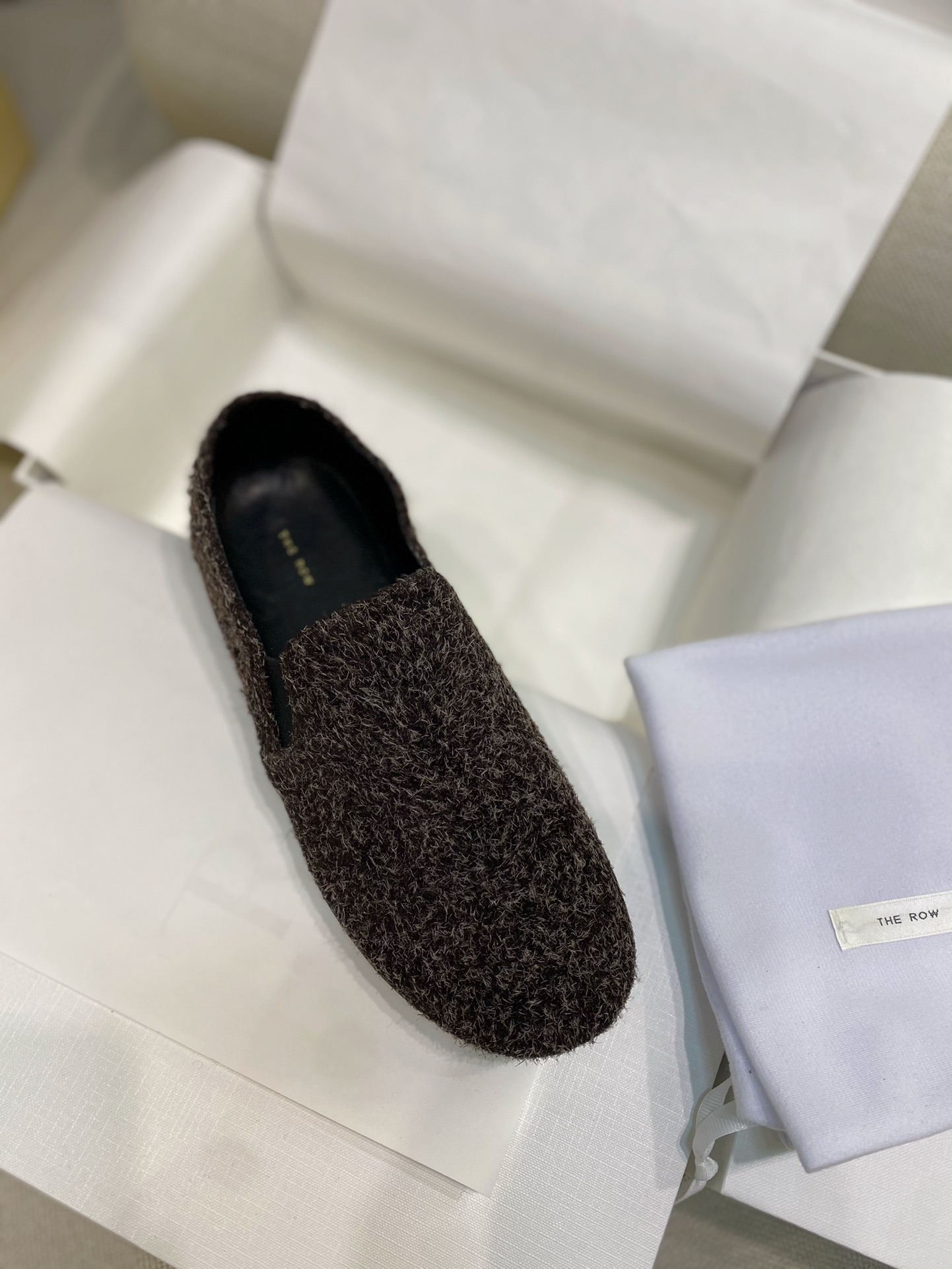 The Row Scarpe Loafer Scarpe Monostrato Stampa Gomma Pelle di pecora Collezione Primavera/Estate Vintage 4 i1735733701 8944 7
