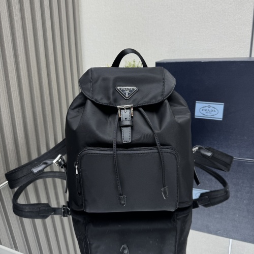 Prada 1BZ832 Nylon & Leather Backpack, Lightweight & Practical, Black 1 Prada 1BZ832 Nylon & Leather Backpack, Lightweight & Practical, Black