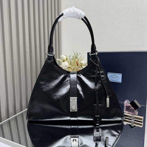 Prada 1BG570 Large Black Leather Handbag, 42cm x 28cm - Spring/Summer 1 Prada 1BG570 Large Black Leather Handbag, 42cm x 28cm - Spring/Summer