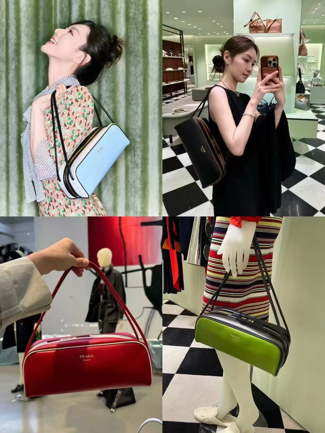 NO:212407,25ss Spring and Summer Show Style ~ Each color scheme is very harmonious and comfortable, Prada [top original list], prada1986090925ss春夏秀款～每一只配色都很和谐舒服,普拉达【顶级原单】,prada,Bag