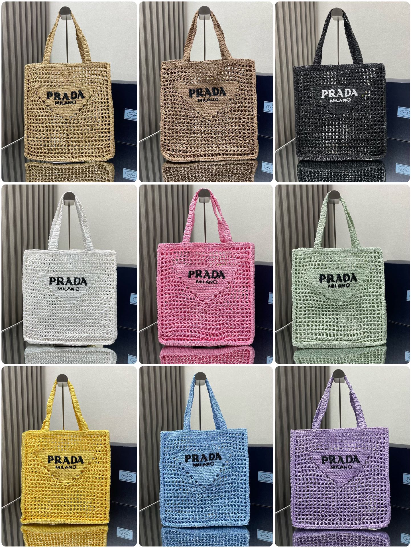Bolso tote de fibra de rafia🎉